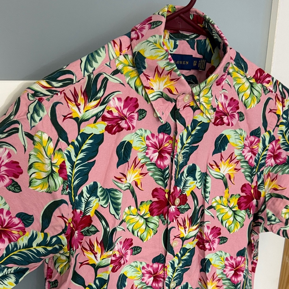 Ralph Lauren Pink Floral Casual Shirt - Picture 3 of 5